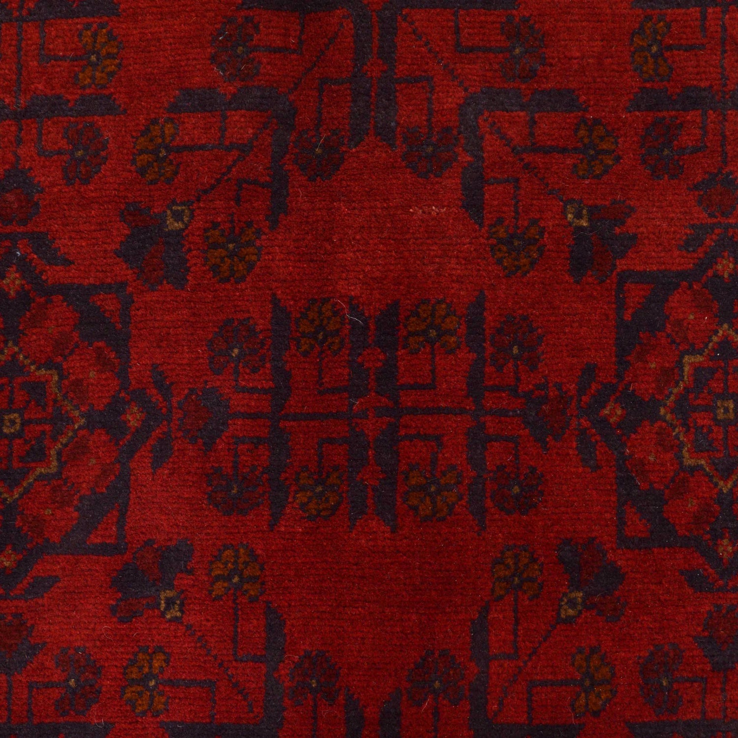 Khal Mohammadi Rug Handmade Red 4x7 ft