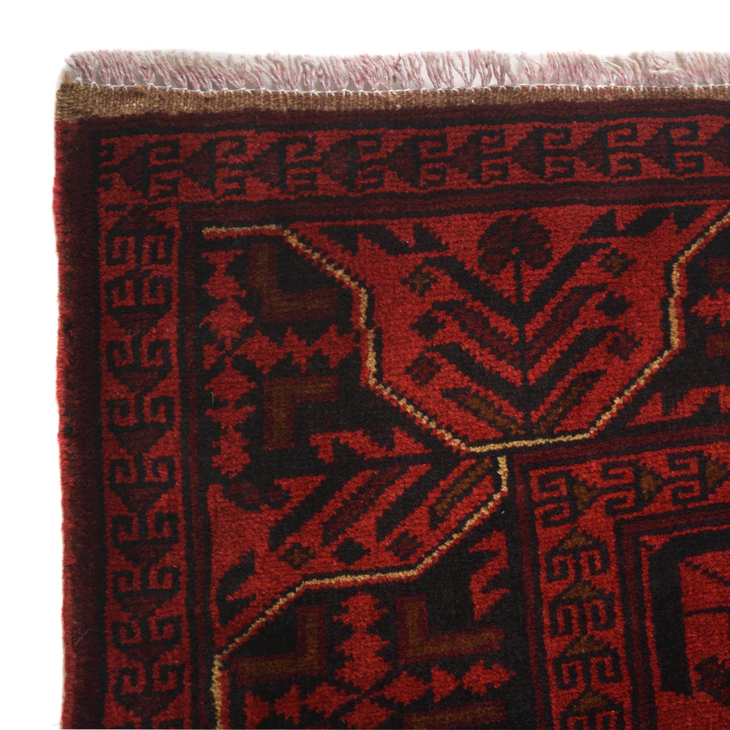 Khal Mohammadi Rug Handmade Red 4x7 ft