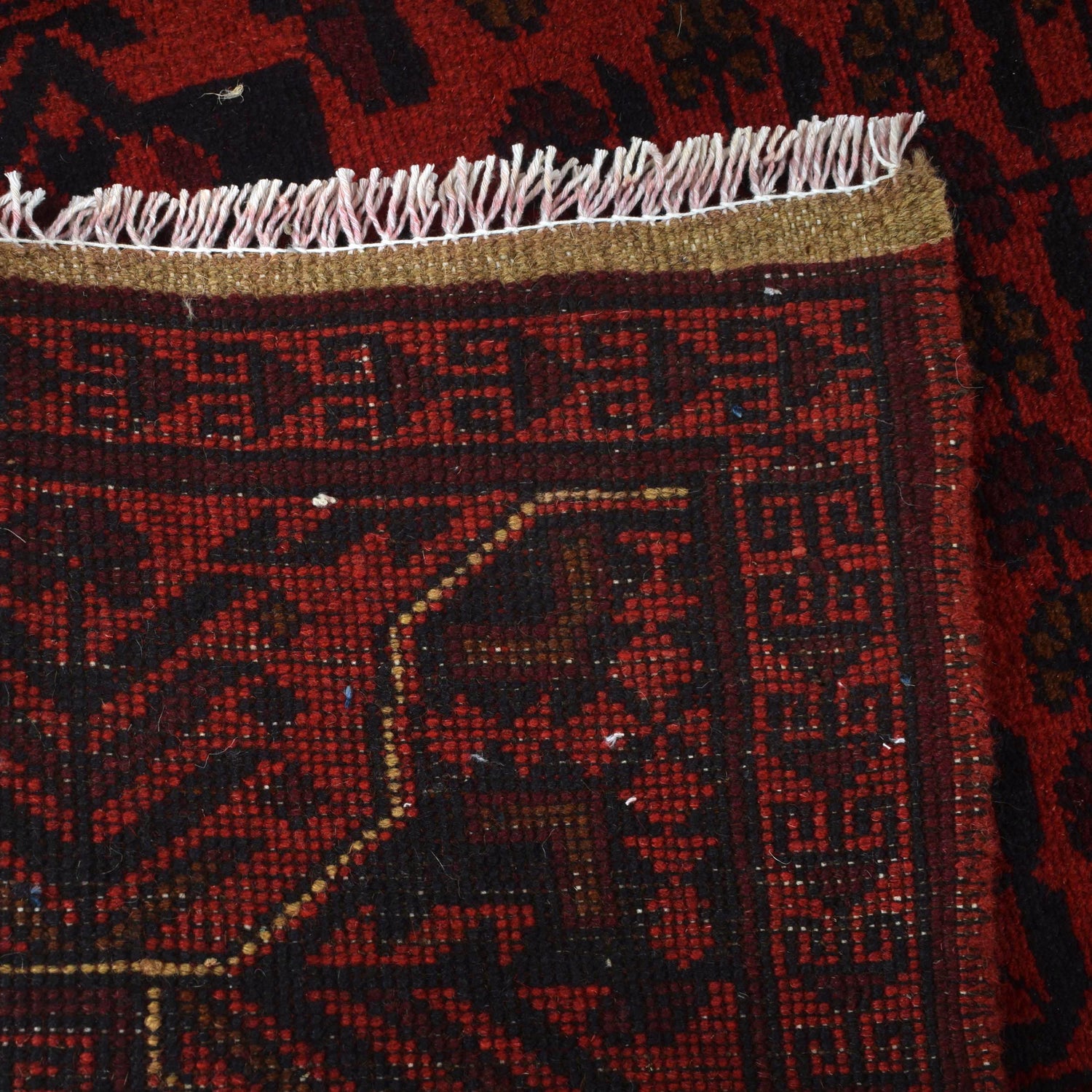 Khal Mohammadi Rug Handmade Red 4x7 ft