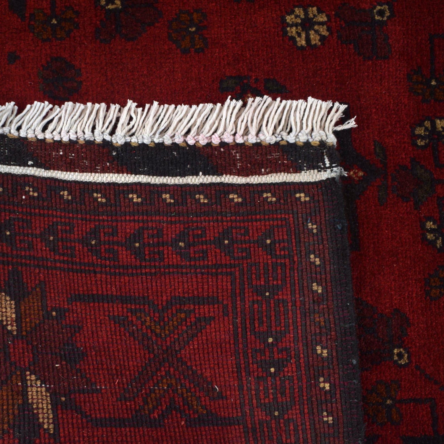 Khal Mohammadi Rug Handmade Red 4x7 ft