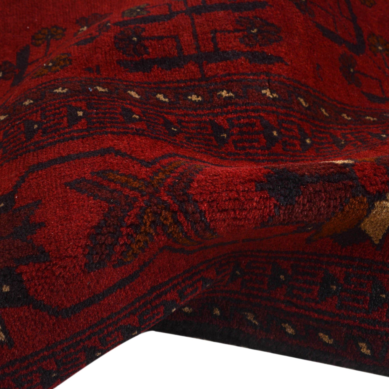 Khal Mohammadi Rug Handmade Red 4x7 ft