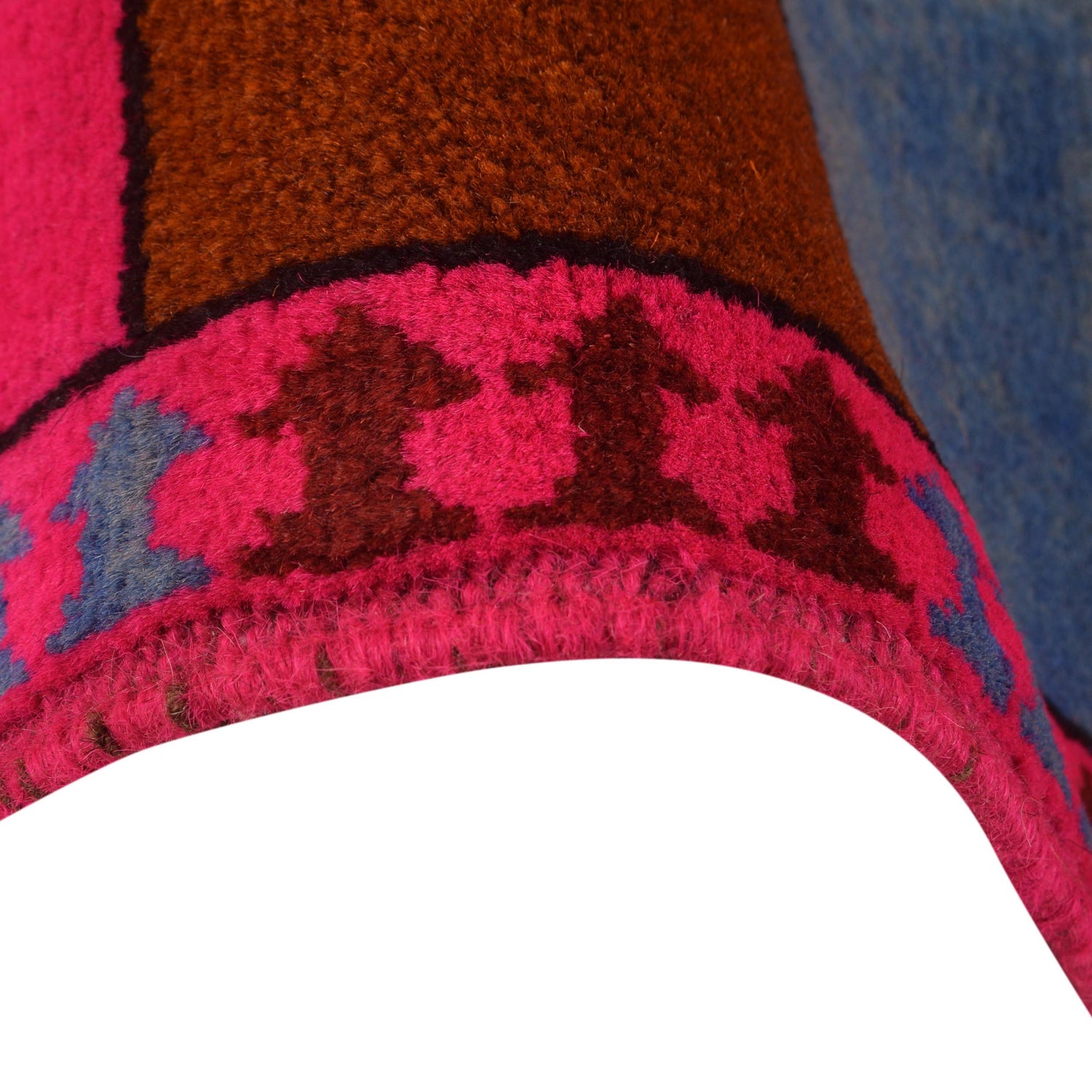 War Area Rug Handmade Pink Riffle + Tank 2x4 ft
