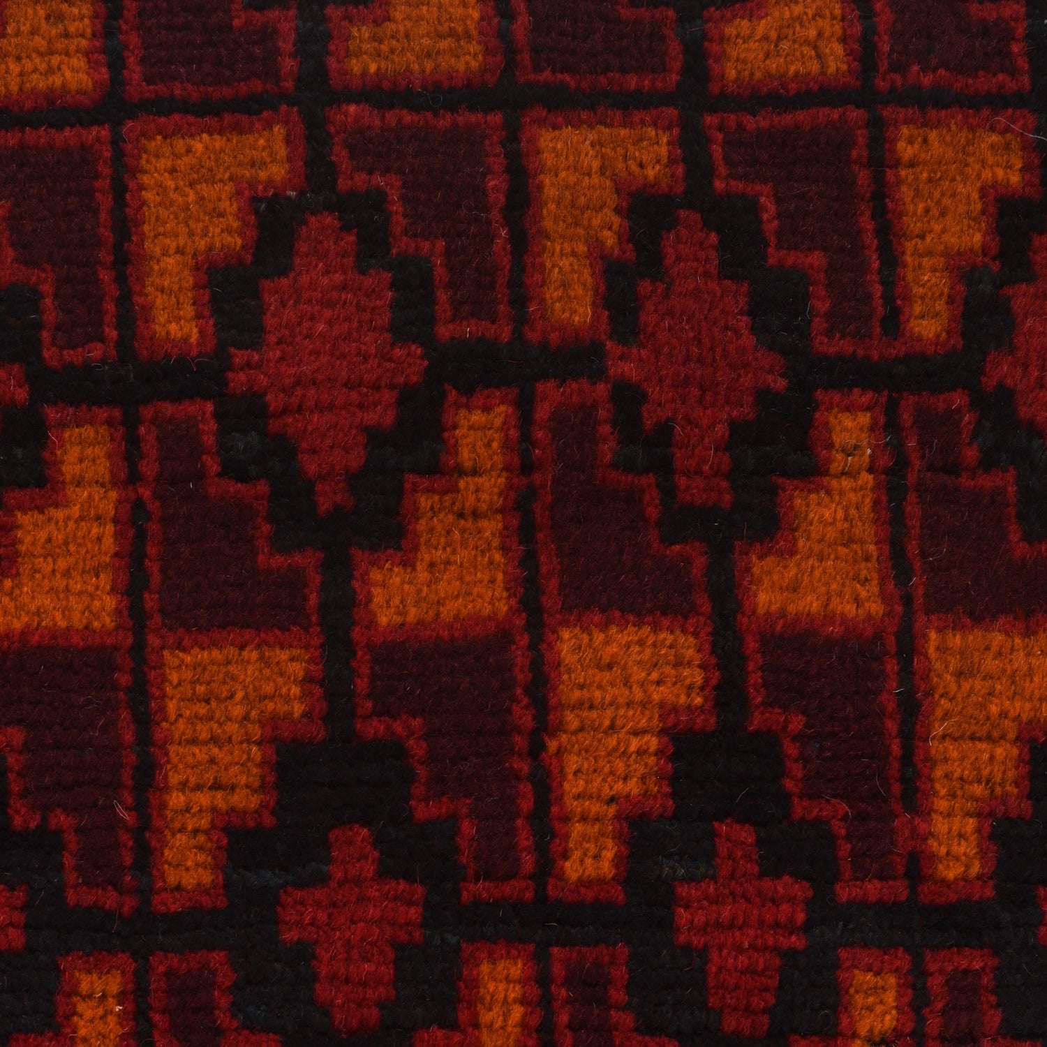 Baluchi Rug Handmade Multi Geometric 3x5 ft