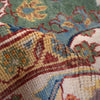 Oushak Area Rug Handmade Sage Green Floral 9x12 ft