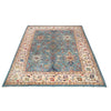 Oushak Area Rug Handmade Aqua Blue Floral 10x13 ft