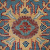 Oushak Area Rug Handmade Aqua Blue Floral 10x13 ft