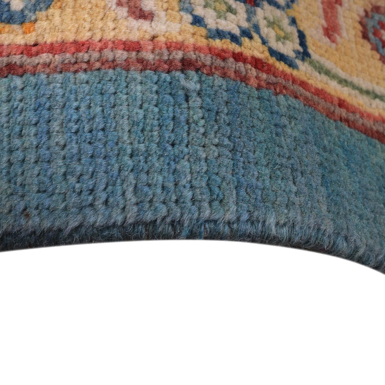 Oushak Area Rug Handmade Aqua Blue Floral 10x13 ft