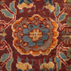 Bakhtiar Area Rug Handmade Burgundy Red Floral 9x12 ft