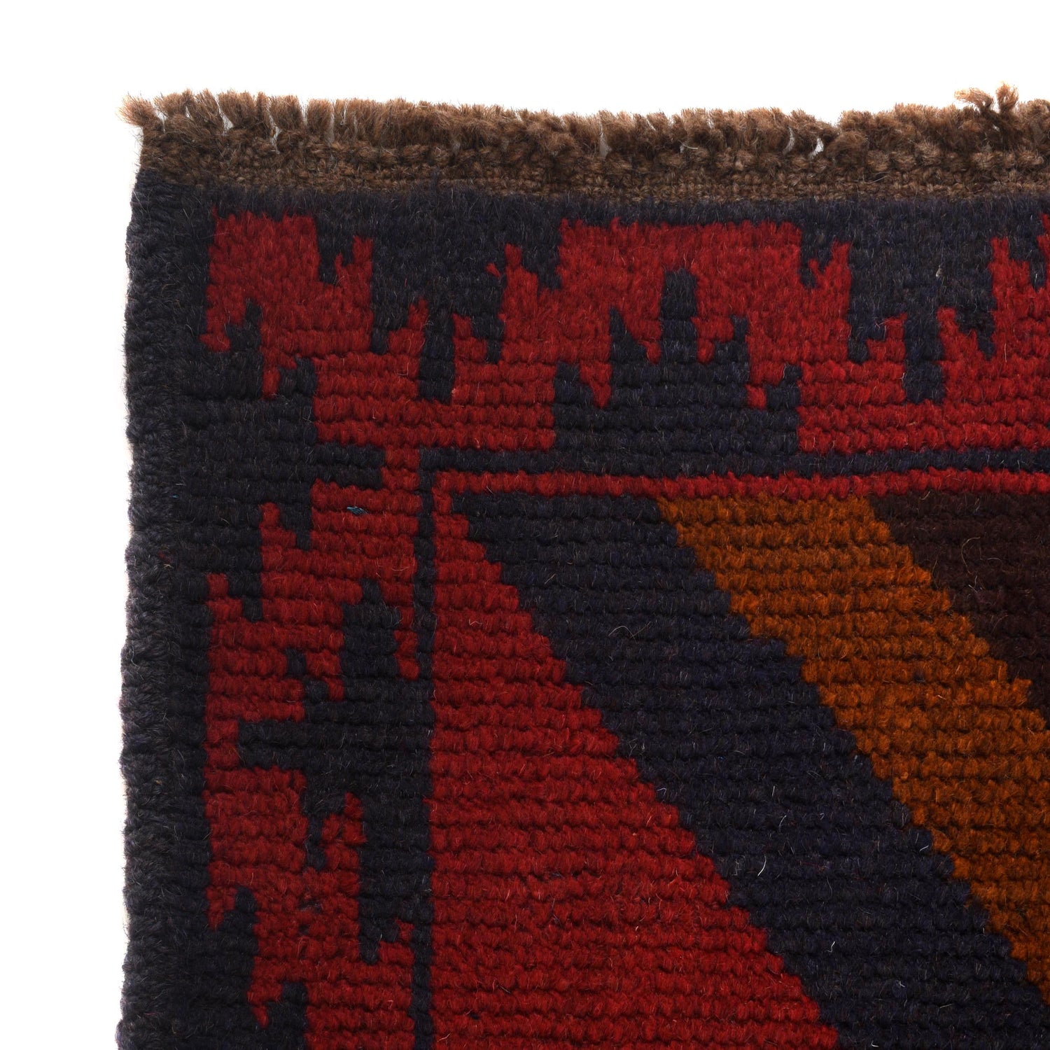 Baluchi Rug Handmade Multi Curvilinear 2x4 ft