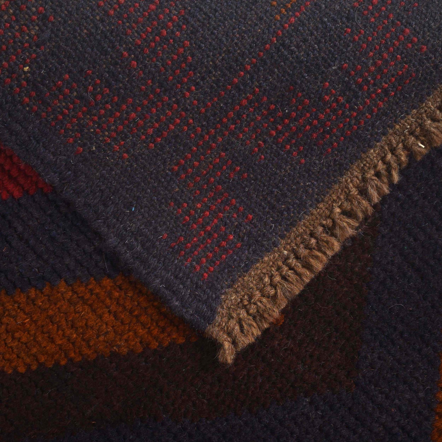 Baluchi Rug Handmade Multi Curvilinear 2x4 ft