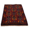 Baluchi Rug Handmade Multi Geometric 2x4 ft