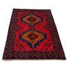 Baluchi Rug Handmade Red Geometric 3x5 ft