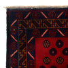 Baluchi Rug Handmade Red Geometric 3x5 ft