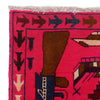 War Area Rug Handmade Pink Riffle + Tank 2x4 ft