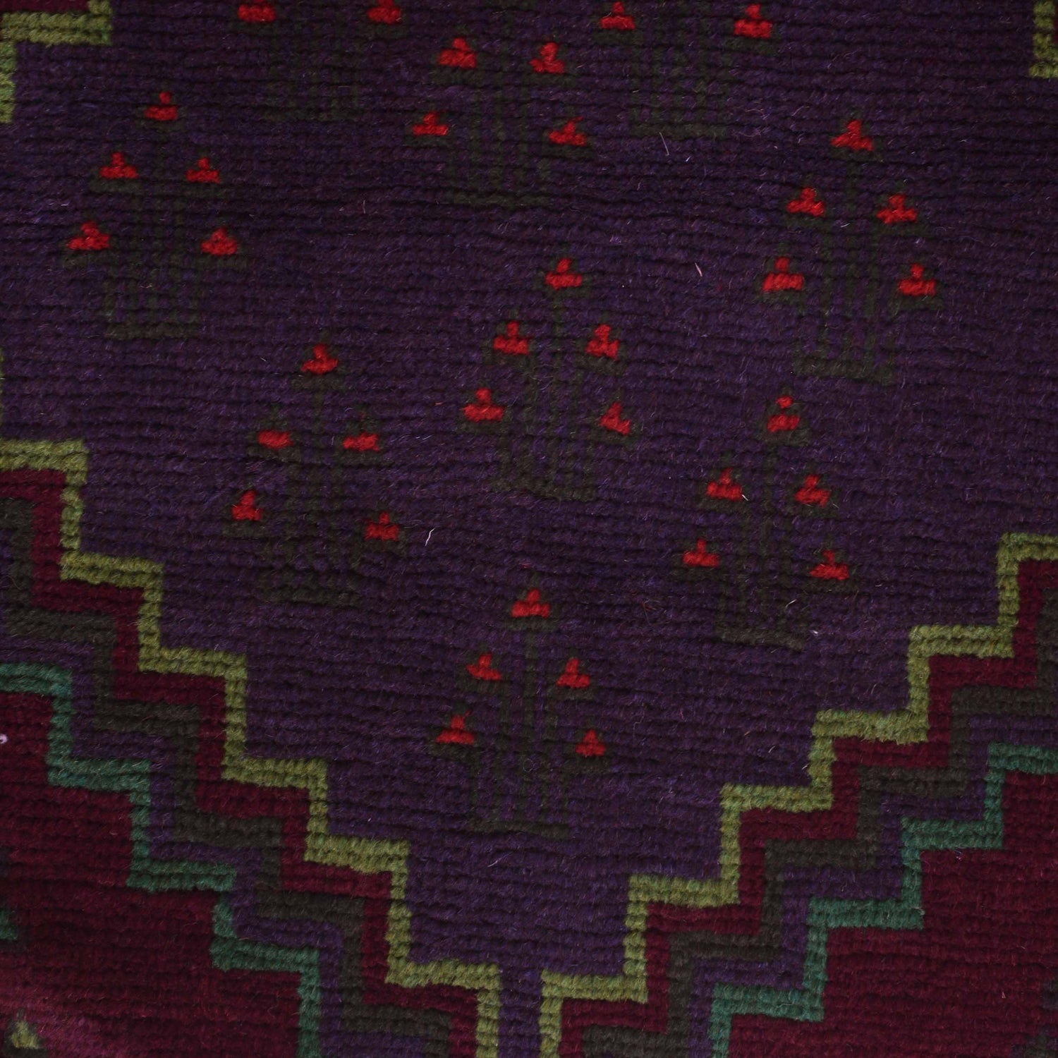 Baluchi Rug Handmade Multi Floral 4x6 ft