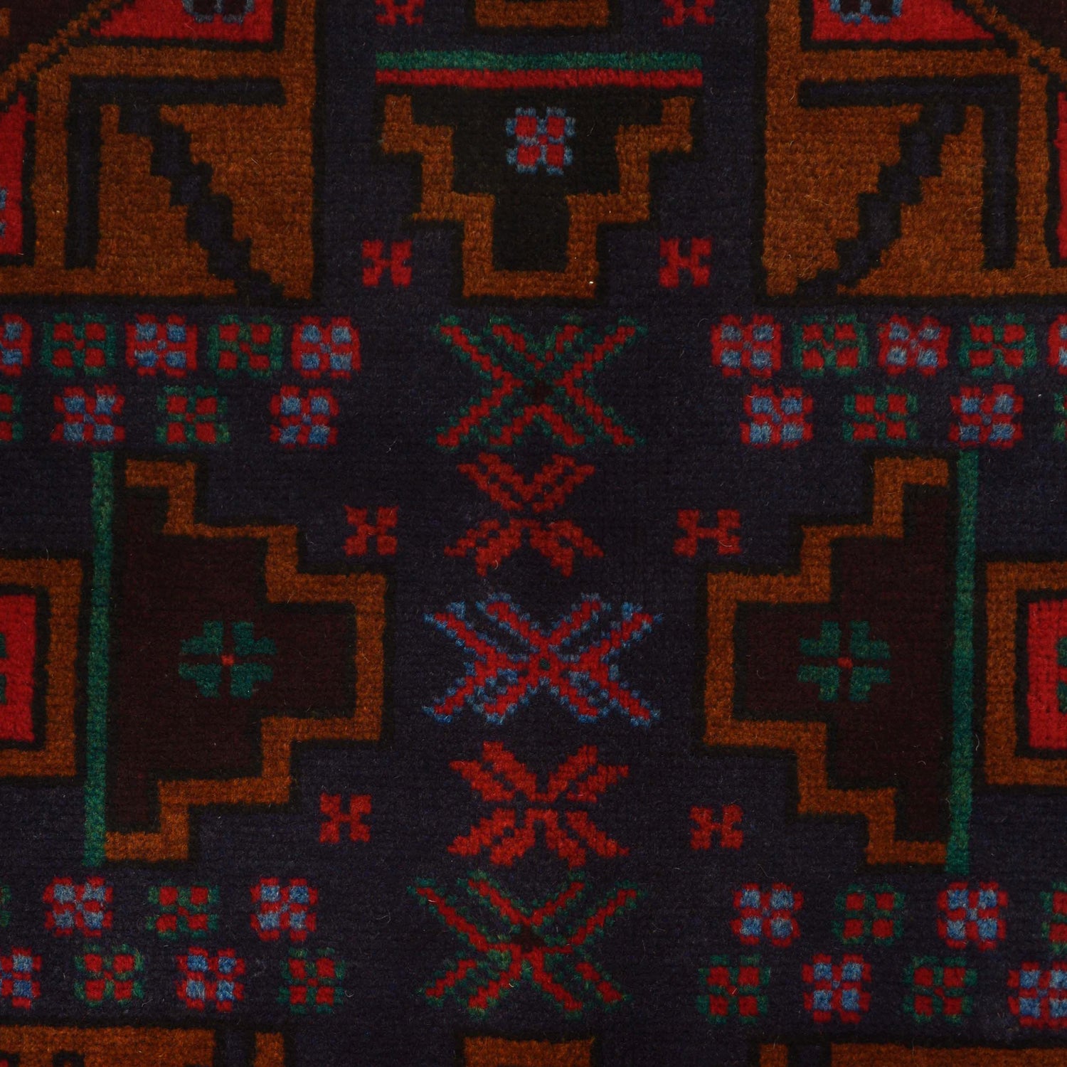 Baluchi Rug Handmade Multi Geometric 3x5 ft