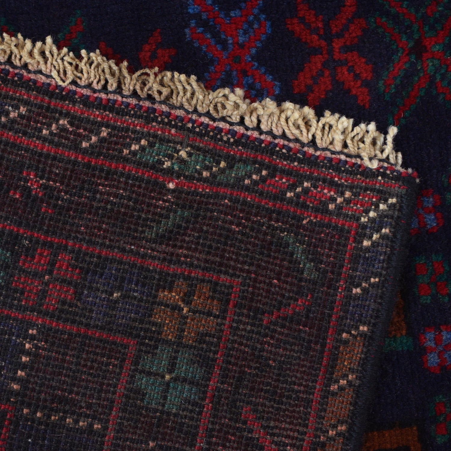 Baluchi Rug Handmade Multi Geometric 3x5 ft