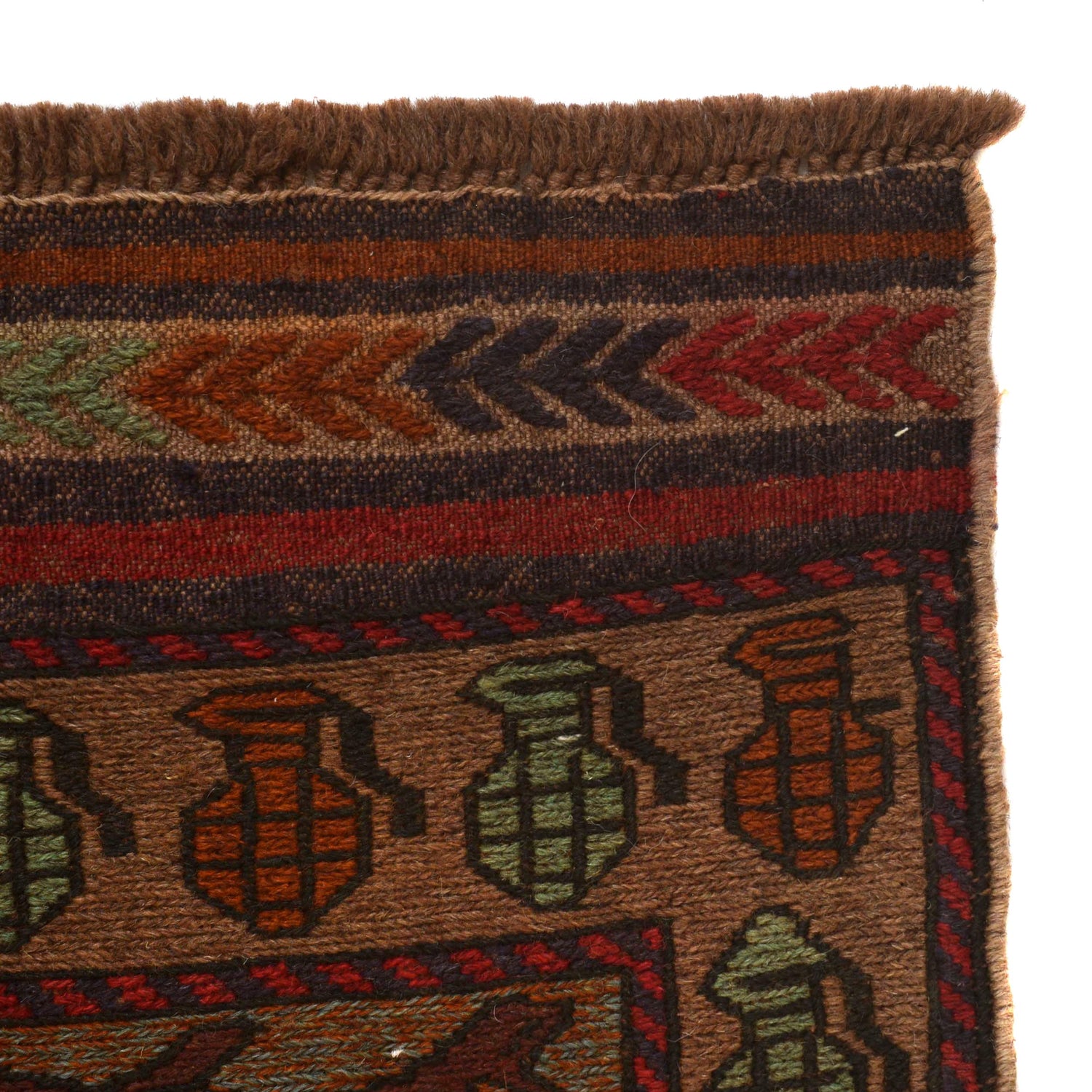 War Area Rug Handmade Multi Tank 2x4 ft