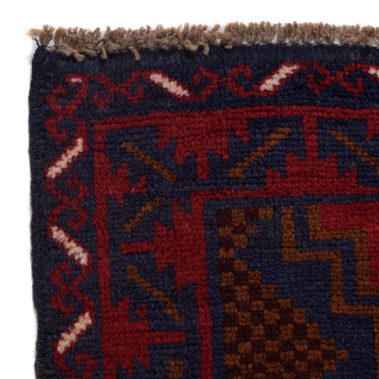 Baluchi Rug Handmade Multi Geometric 2x4 ft