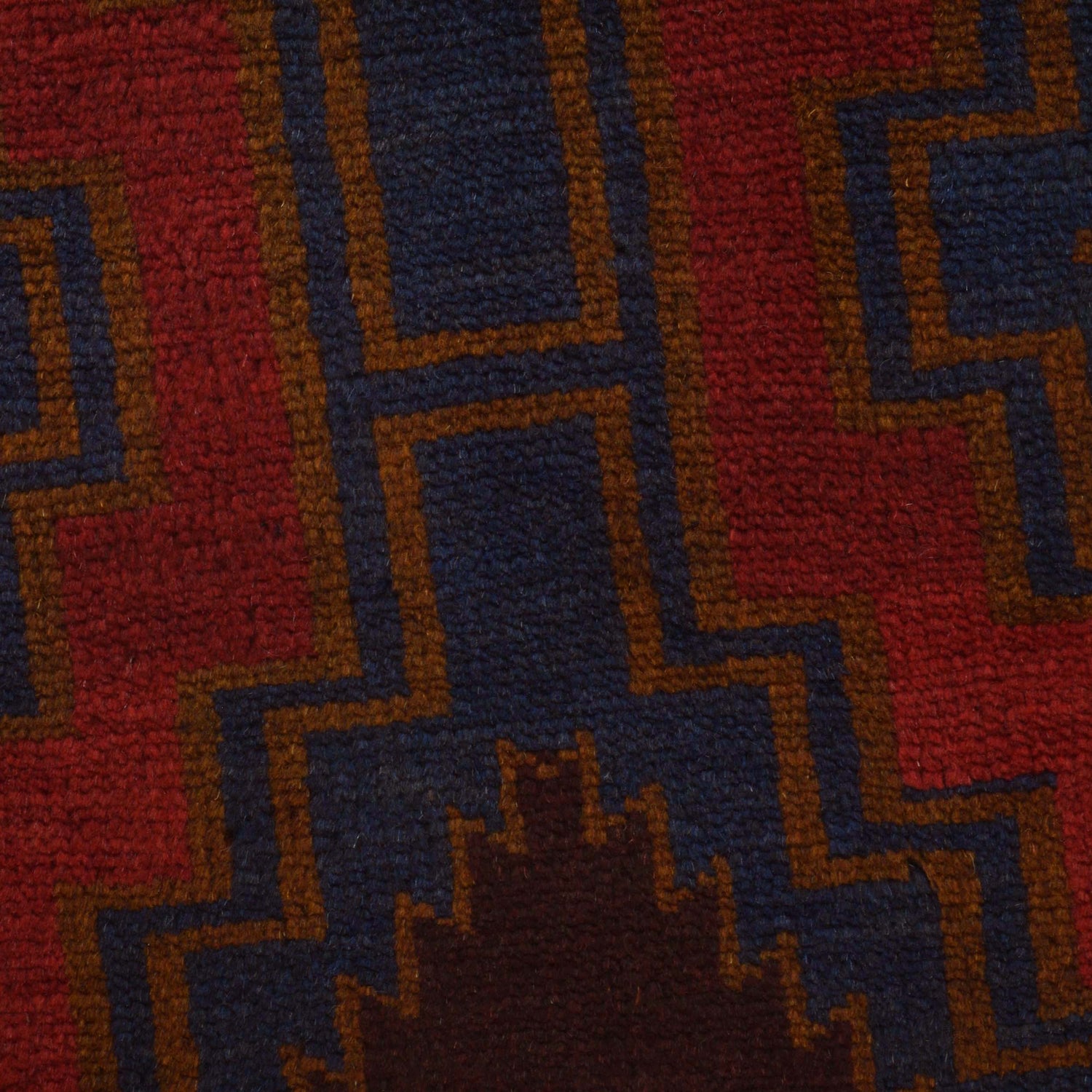 Baluchi Rug Handmade Multi Geometric 2x4 ft