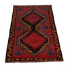 Baluchi Rug Handmade Red Geometric 3x5 ft
