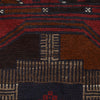 Baluchi Rug Handmade Red Geometric 3x5 ft