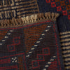 Baluchi Rug Handmade Red Geometric 3x5 ft