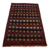 Baluchi Rug Handmade Multi Geometric 2x4 ft
