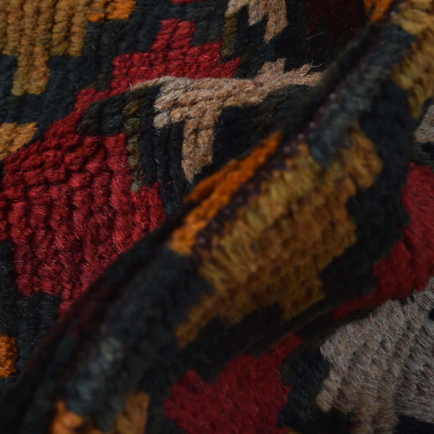 Baluchi Rug Handmade Multi Geometric 2x4 ft