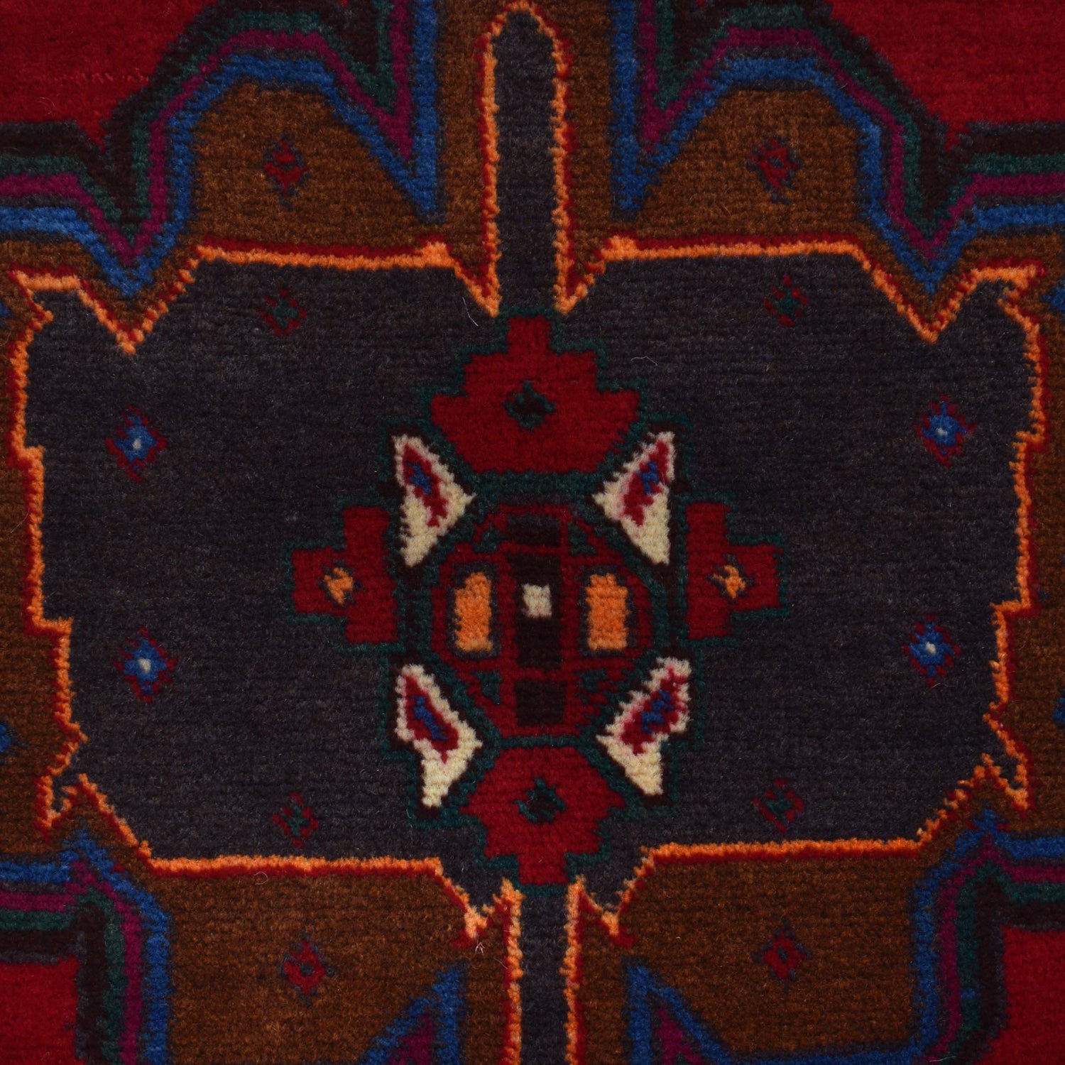 Baluchi Rug Handmade Red Geometric 3x5 ft