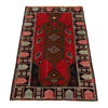 Baluchi Rug Handmade Multi Geometric 3x5 ft