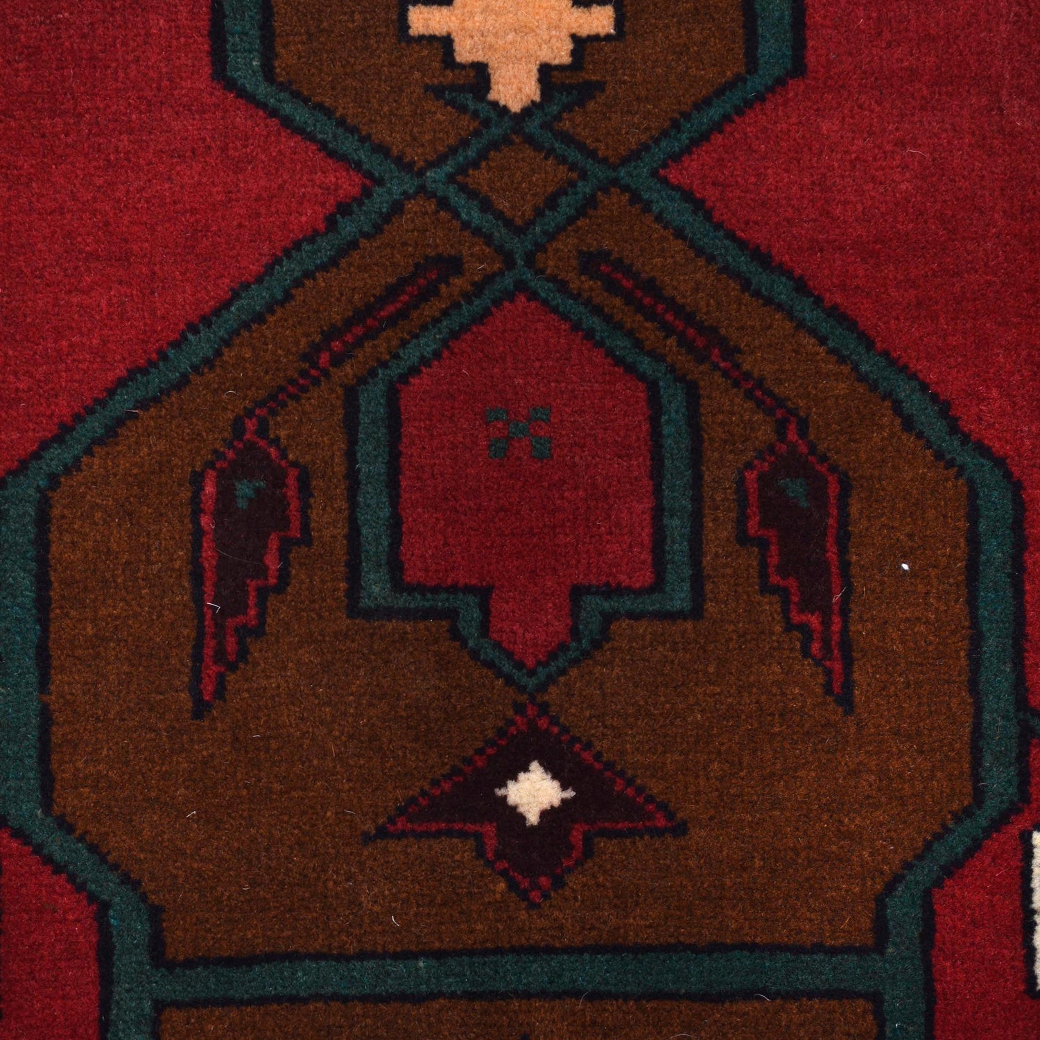 Baluchi Rug Handmade Multi Geometric 3x5 ft