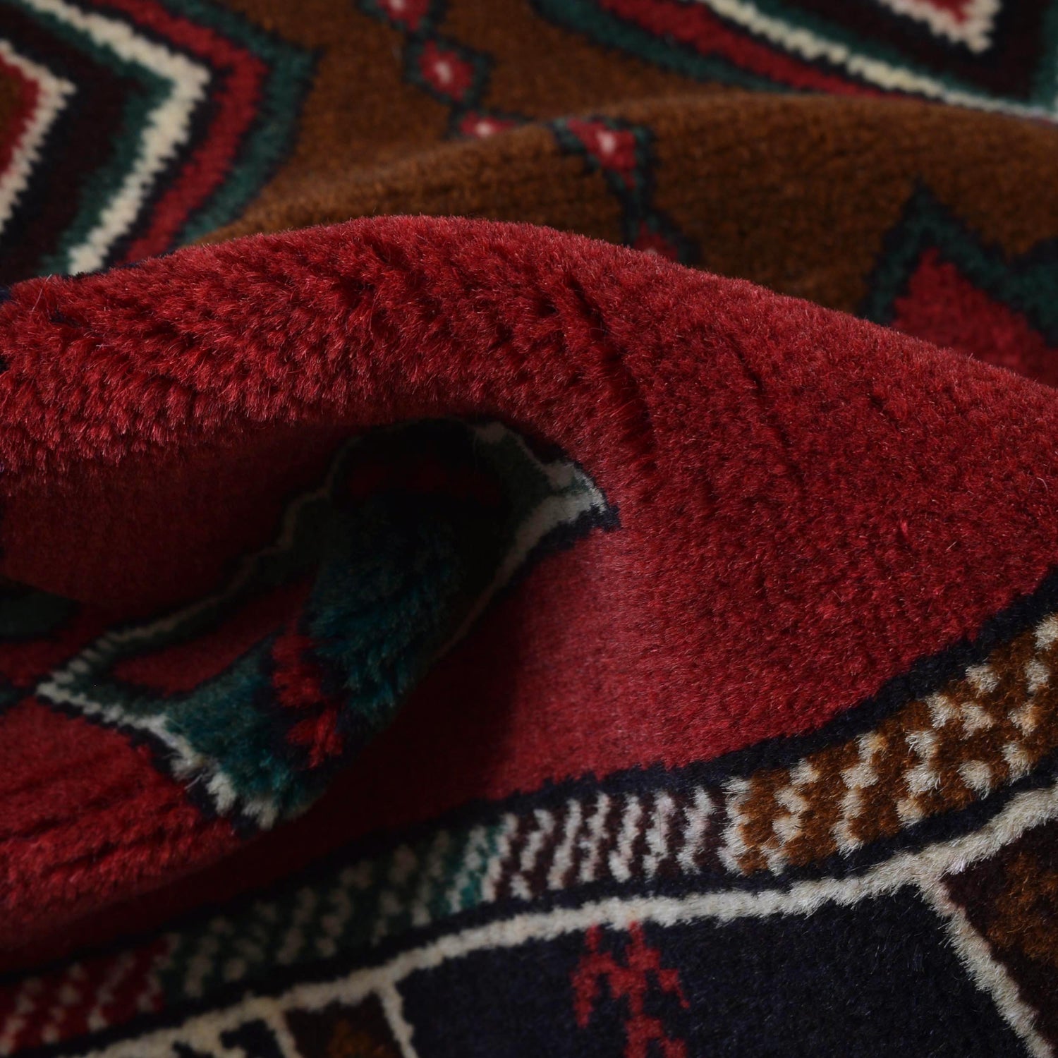 Baluchi Rug Handmade Multi Geometric 3x5 ft