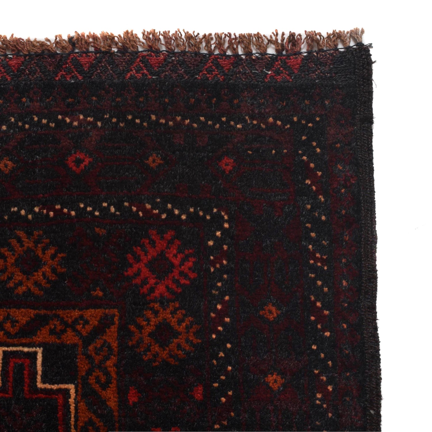 Baluchi Rug Handmade Multi Geometric 4x6 ft
