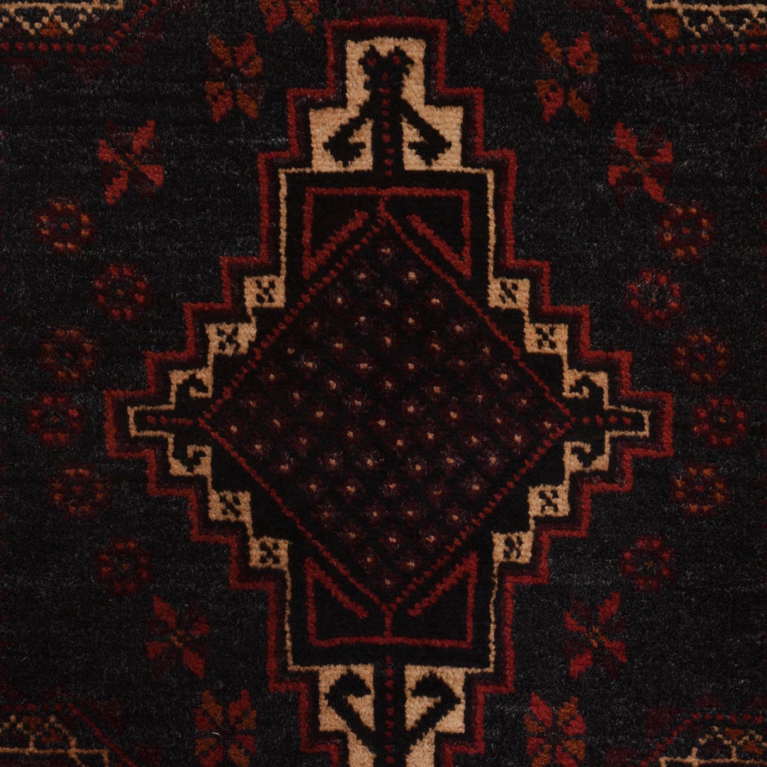 Baluchi Rug Handmade Multi Geometric 4x6 ft