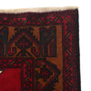 Baluchi Rug Handmade Red Geometric 3x5 ft
