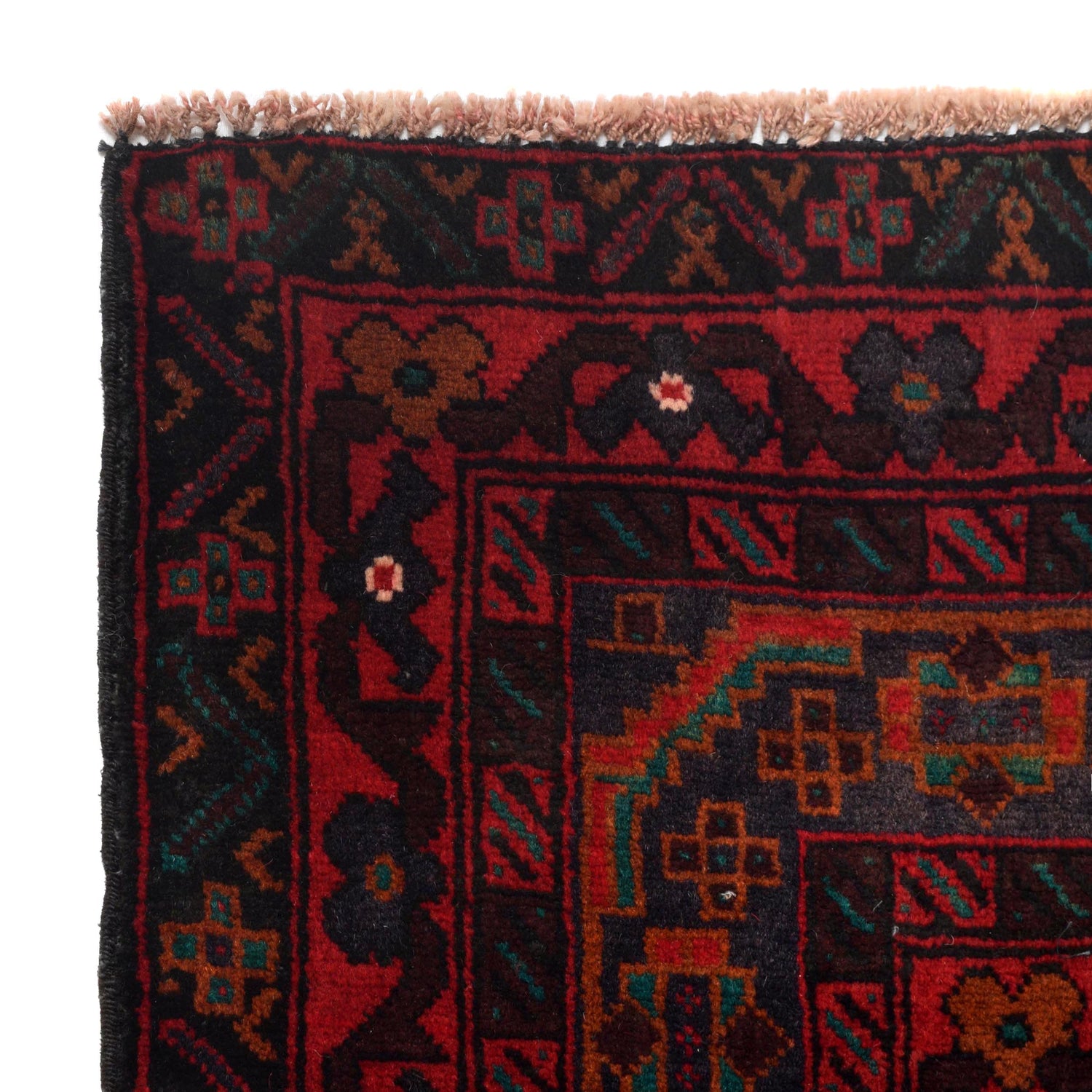Baluchi Rug Handmade Multi Geometric 5x8 ft
