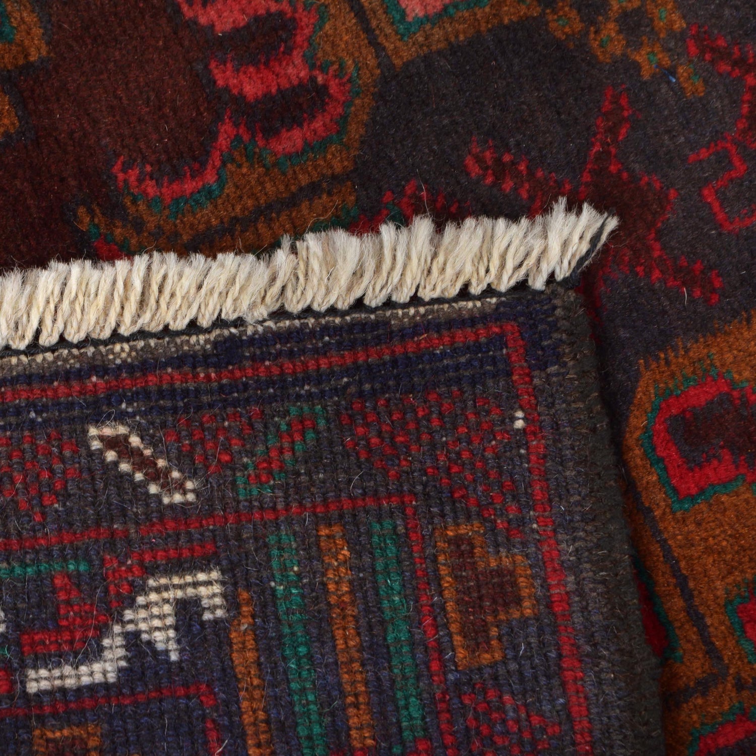 Baluchi Rug Handmade Multi Geometric 4x6 ft