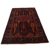 Baluchi Rug Handmade Multi Geometric 4x7 ft