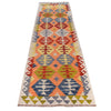 Handmade Multi Kilim Geometric 10' Runner