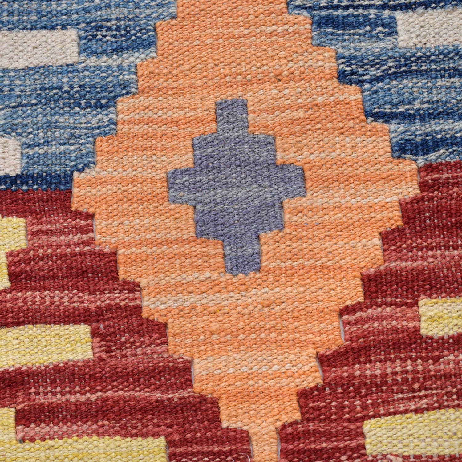 Handmade Multi Kilim Geometric 10' Runner