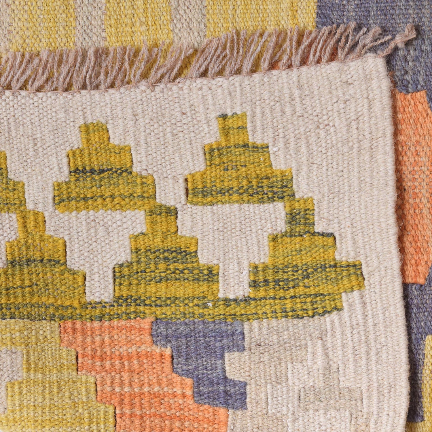 Handmade Multi Kilim Geometric 10' Runner