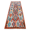 Handmade Multi Kilim Geometric 8' Runner
