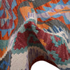 Handmade Multi Kilim Geometric 8' Runner