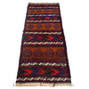 Table Sheet Runner Rug Handmade Brown Curvilinear 6' Runner