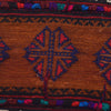 Table Sheet Runner Rug Handmade Brown Curvilinear 6' Runner