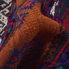 Table Sheet Runner Rug Handmade Brown Curvilinear 6' Runner