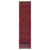 Mashwani Area Rug Runner Handmade Deep Red Geometric 8'