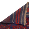 Mashwani Area Rug Runner Handmade Deep Red Geometric 8'