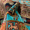 Shikargah Area Rug Handmade Blue Animal/Birds 4x6 ft